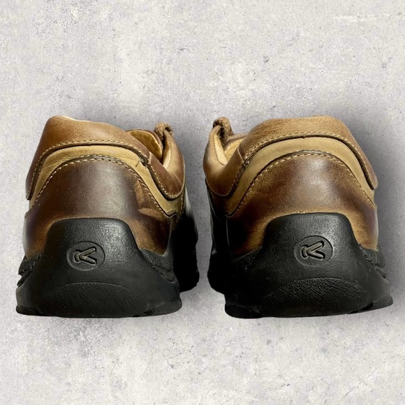 KEEN Cush Briggs II Brown Leather Non-Marking Anti-Slip Shoes Size 8 Walking - Picture 7 of 13